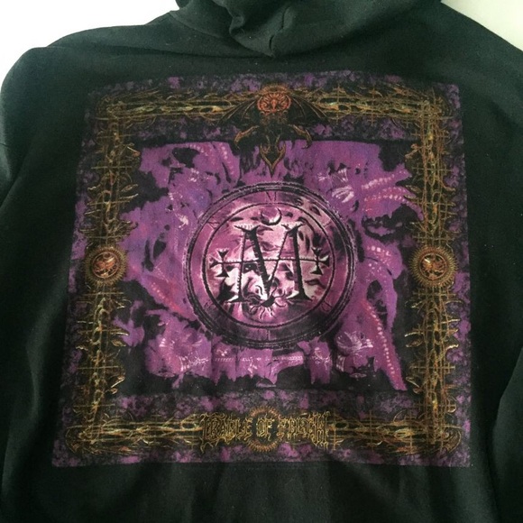 ISO Cradle Of Filth Midian Hoodie w/ Purple Design - Picture 3 of 3